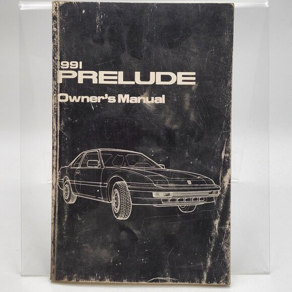 1991 Honda Prelude Owners Manual Factory Original Glovebox Soft Cover Book - Picture 1 of 2
